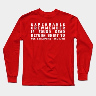 Expendable Crewmember Long Sleeve T-Shirt